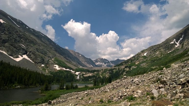 Lower Blue Lakes Trail, which is a short drive from condo.