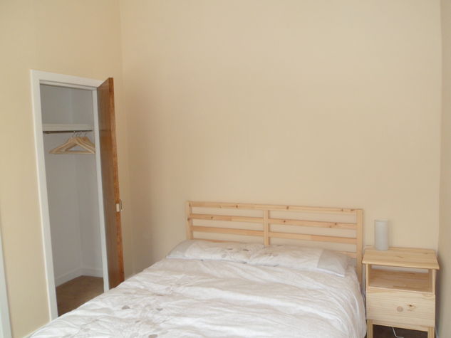 Large bedroom with good storage space