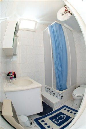Panorama of the modern bathroom.