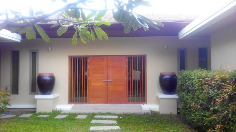 The Entrance Door of 3Bed Room Pool Villa
