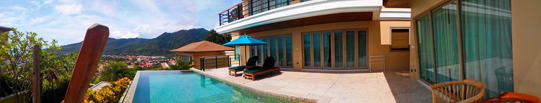 Panoramic of 3 BR Villa Front