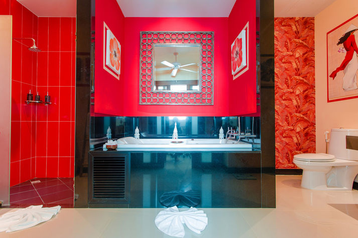Master bathroom with Jacuzzi