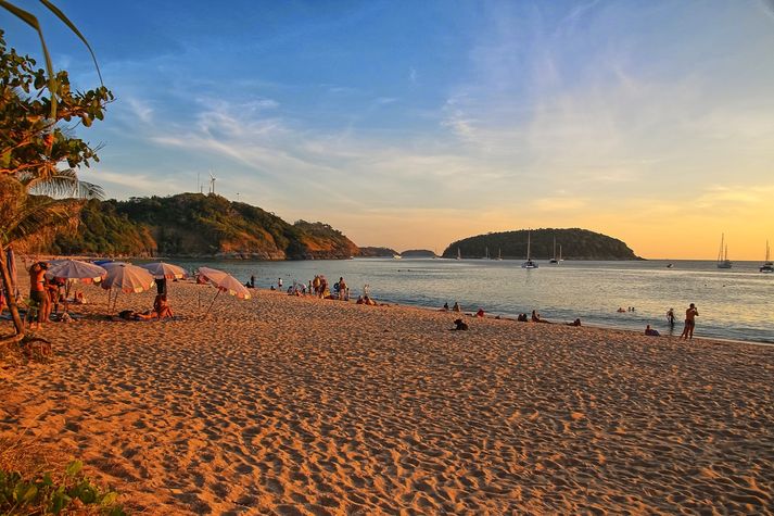 Sunset in Nai Harn beach