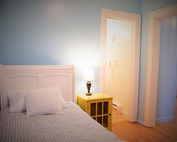 Bedroom three is off from the queen bedroom and adjacent to full bath.