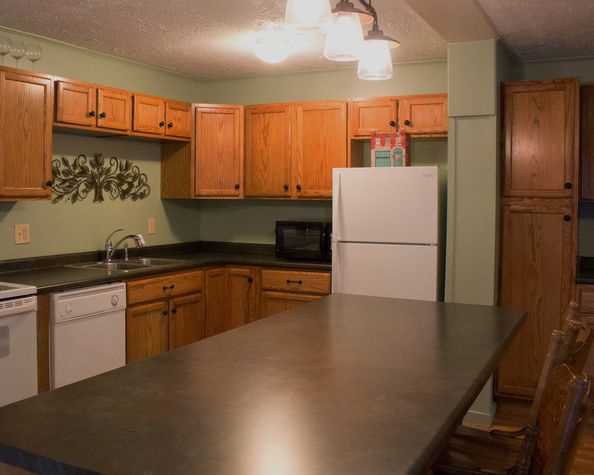 Lots of counter space for cooking and serving.