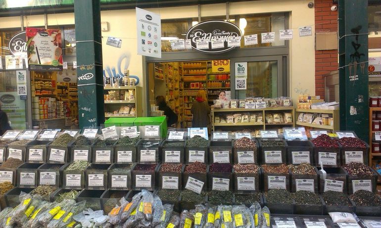 Spice bazaar under apartment