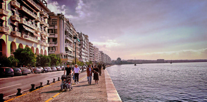 Strolling by the seafront