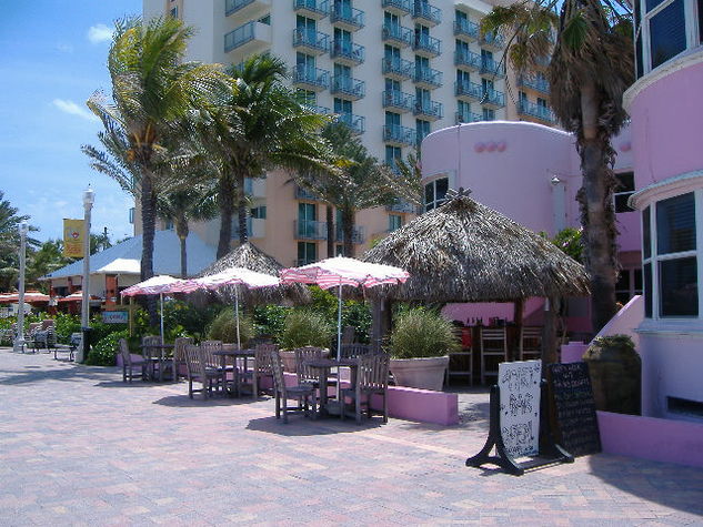Tiki bar at the Marriott next door
