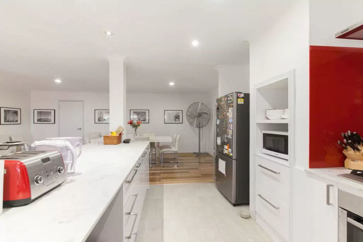 Kitchen and dining area.
