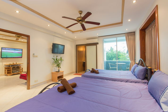 1 Bedroom Apt City View for 8