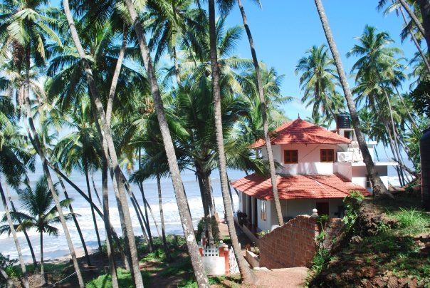 A distant view of Ocean Hues & the scenic surroundings