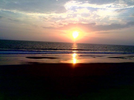 A view of the sunset from Ocean Hues