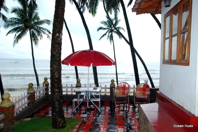 A view of the sea from the house