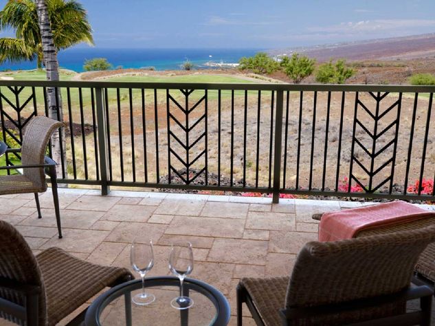 Lanai view to Hapuna Golf Course