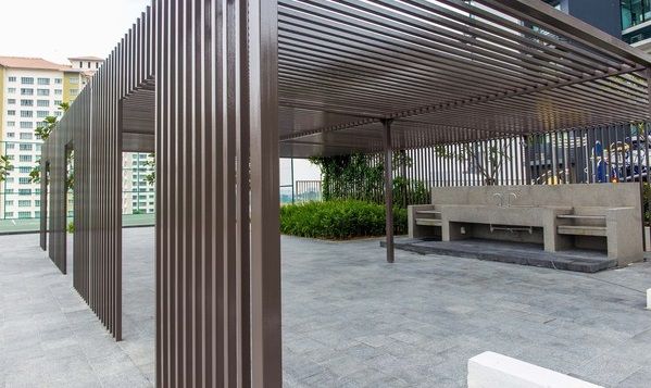 BBQ deck, gym room, jogging path