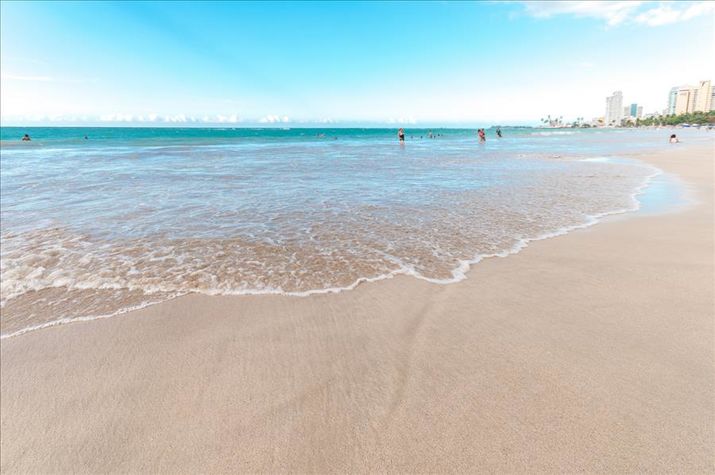 This swimmable beach is just half a block away
This swimmable beach is just half a block away