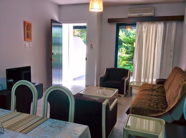 Living area opens out to terrace