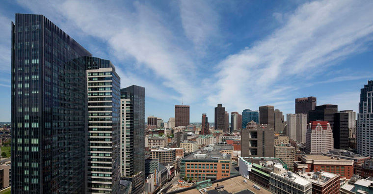 The building offers amazing views