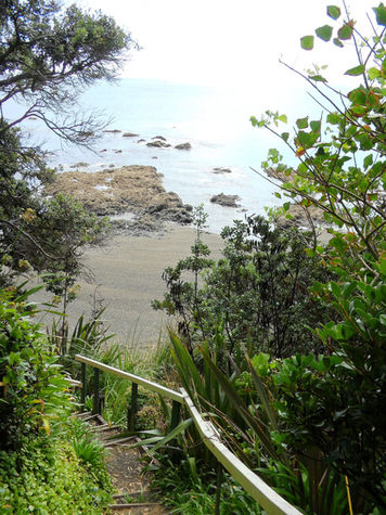 Beach at the bottom of the garden
