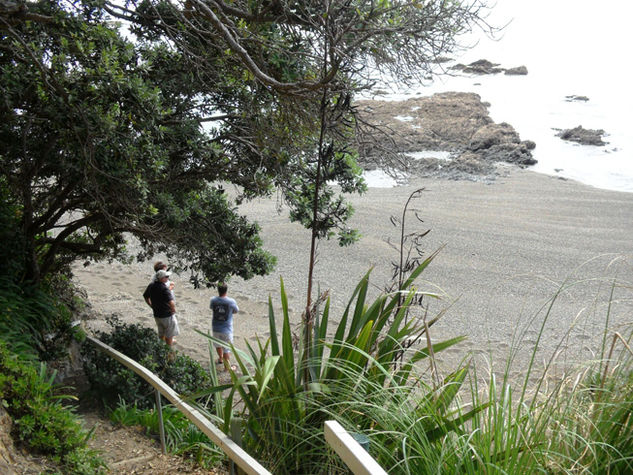 Onto the beach