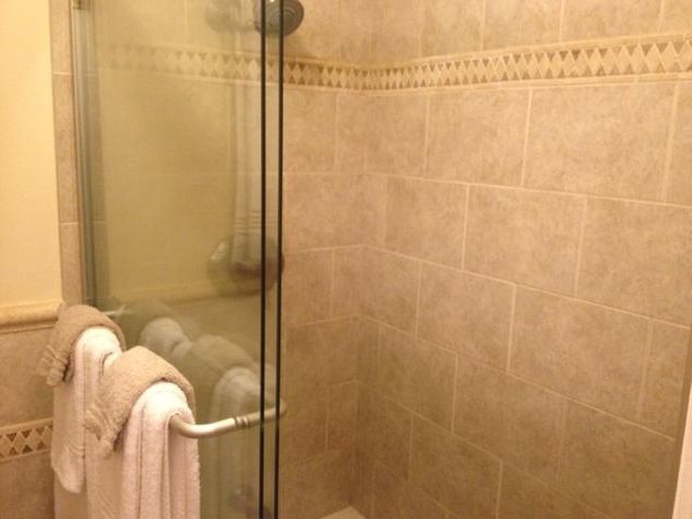 New Travertine Shower
