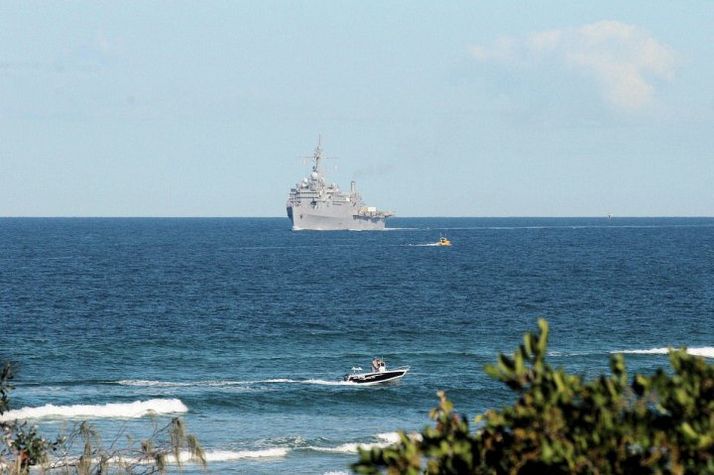 RAN ship off Caloundra
