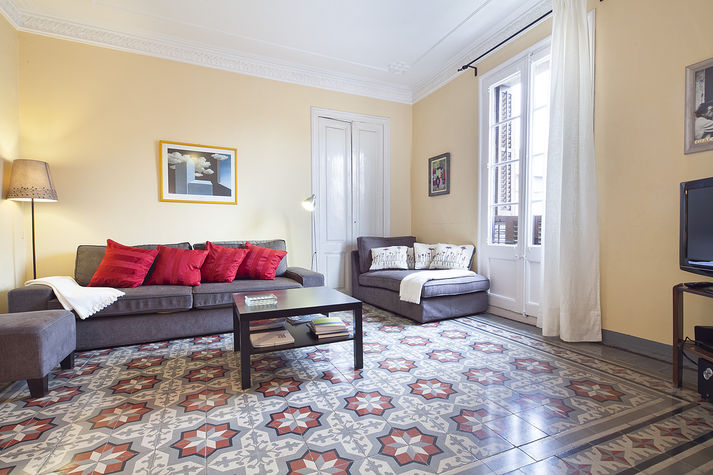 Living Area with sofa-bed