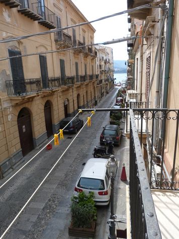 View of the old town from the balcony