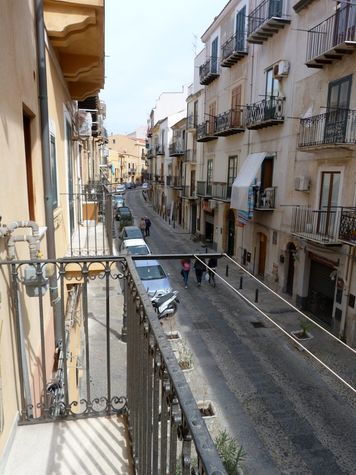 View of the old town from the balcony