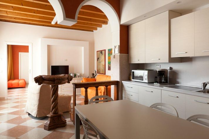 Kitchen and living room