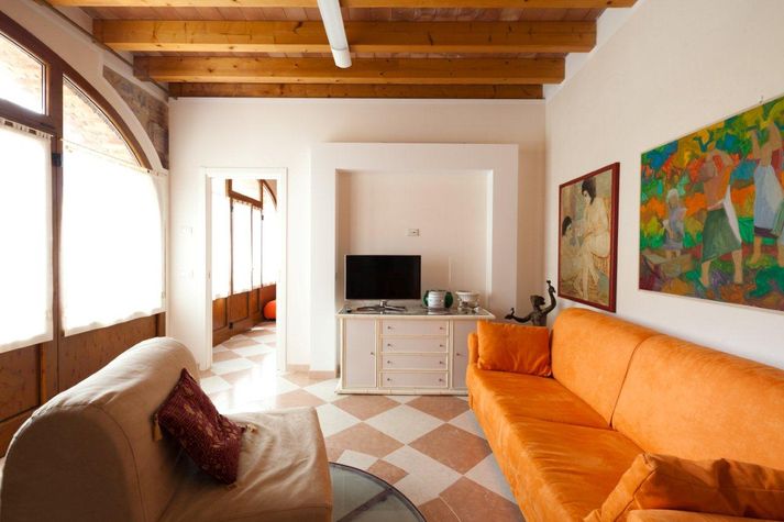 Living room with sofa beds