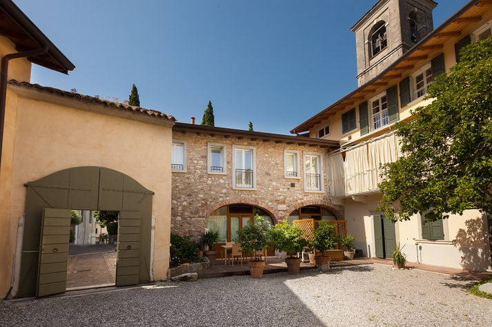 Private terrace on courtyard