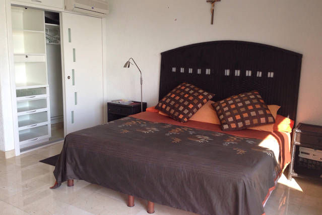 King-size bed of the room. 