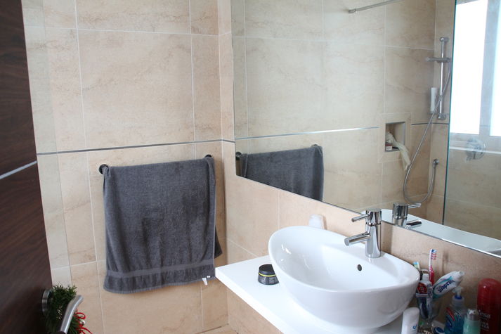 Bathroom with walk-in shower