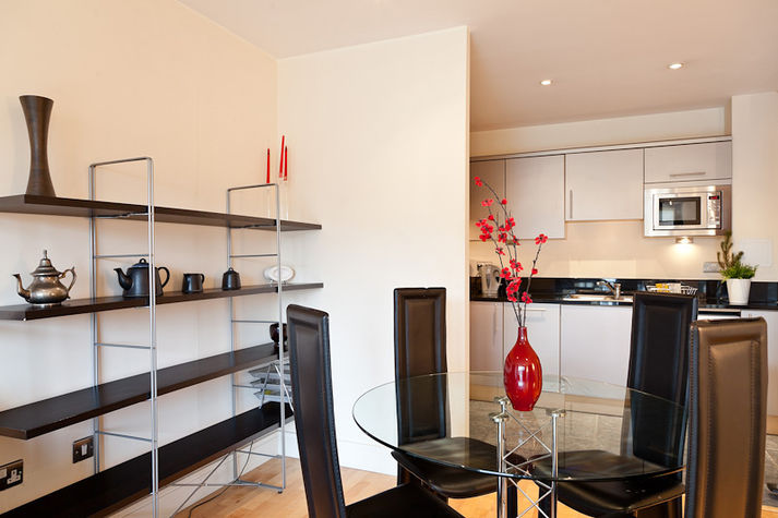 View into Kitchen area