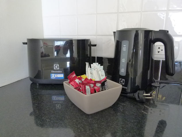 Kettle, Toaster and Coffee and Tea for the first breakfast ;)