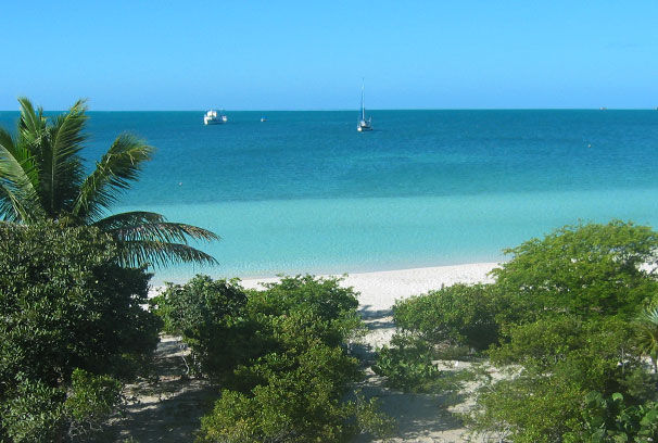 Sapodilla Bay Beach is close by