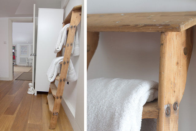 Towel & Antique Ladder