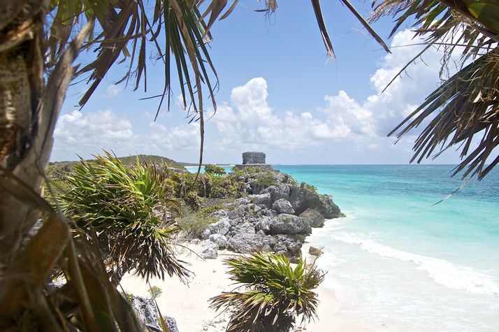 Tulum Archeological Site (10 minutes driving, 20 minutes biking)