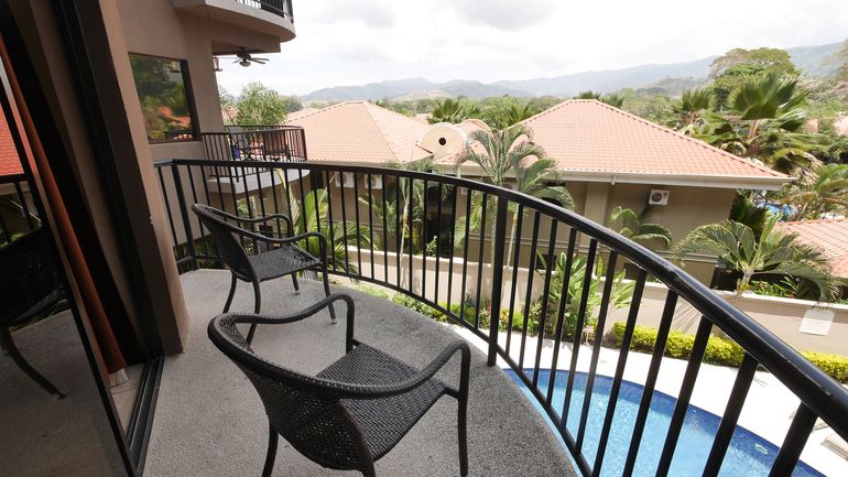 Patio from Living Room Overlooking Swimming Pool