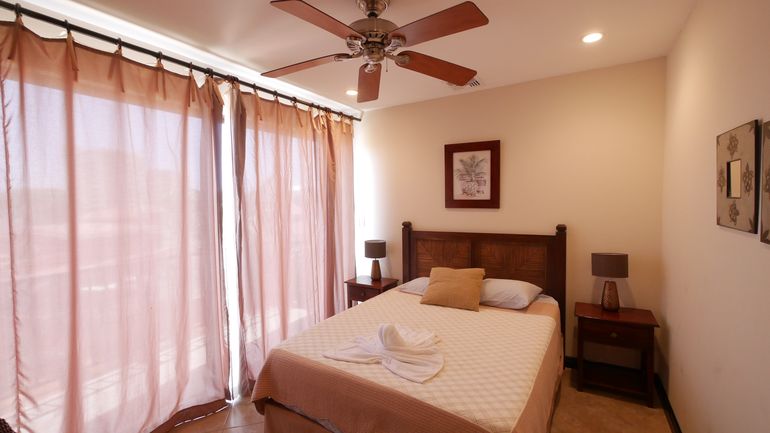Second Bedroom with Double Bed, Linen, Air Conditioner, Ceiling Fan