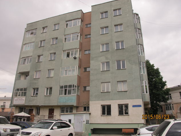 Exterior of the apartment building