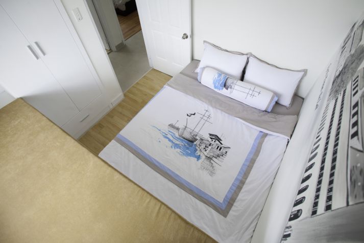 Did you know - we picked this design for the bed linens in the Dalat room because the boat reminds us of those found on Xuan Huong lake - a famous spot in Dalat. 