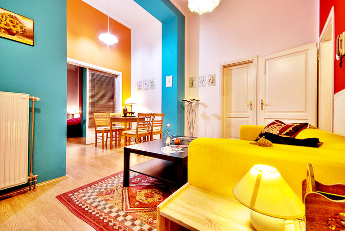 Living room with diining area