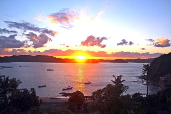 sunrise view from the villa