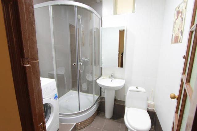 brand new toilet with new washing machine