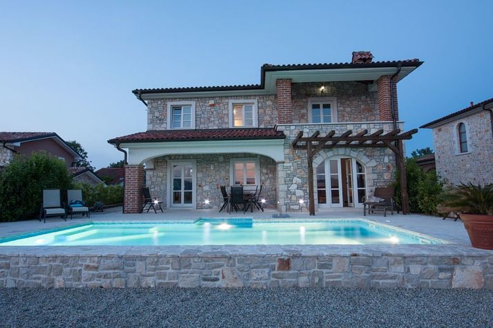 Evenings are awesome at the Rustical villa San Marko.