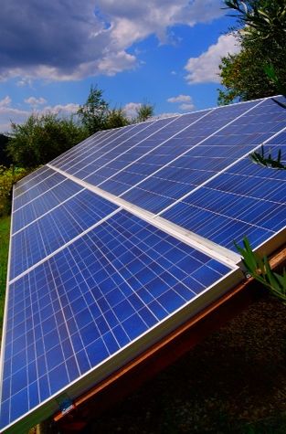 the solar panels