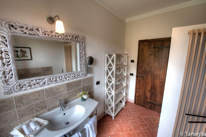 the bathroom 