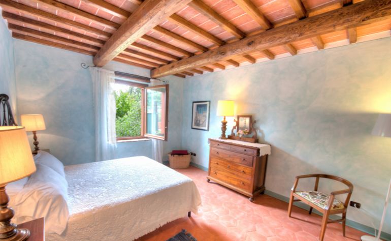 the master bedroom 